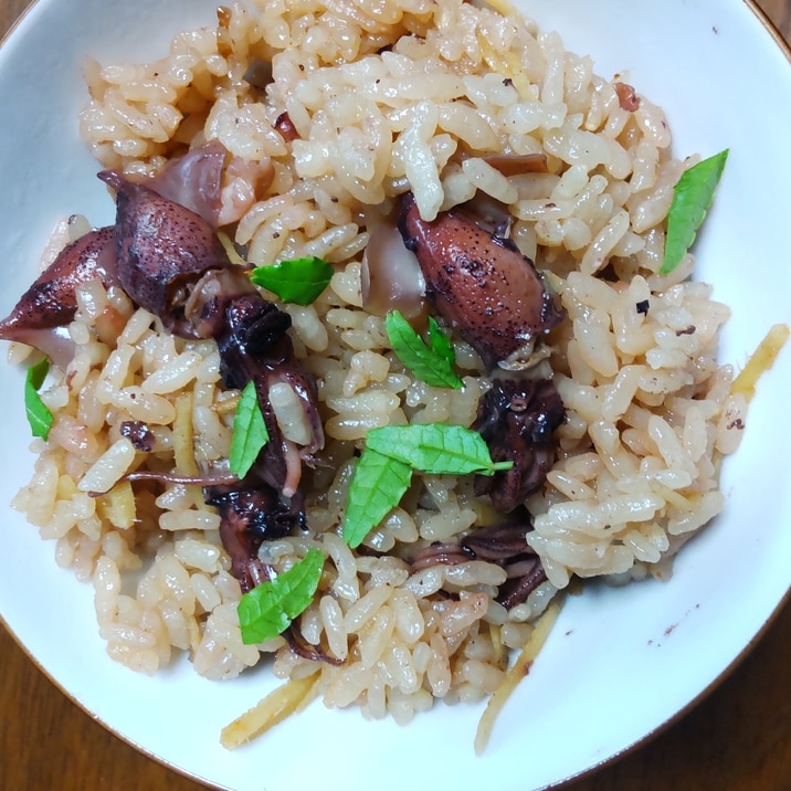 ホタルイカの炊き込みご飯